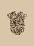 Huxbaby Leopard Bubble Onesie - Honeycomb