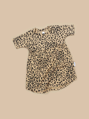 Huxbaby Leopard Swirl Dress - Honeycomb