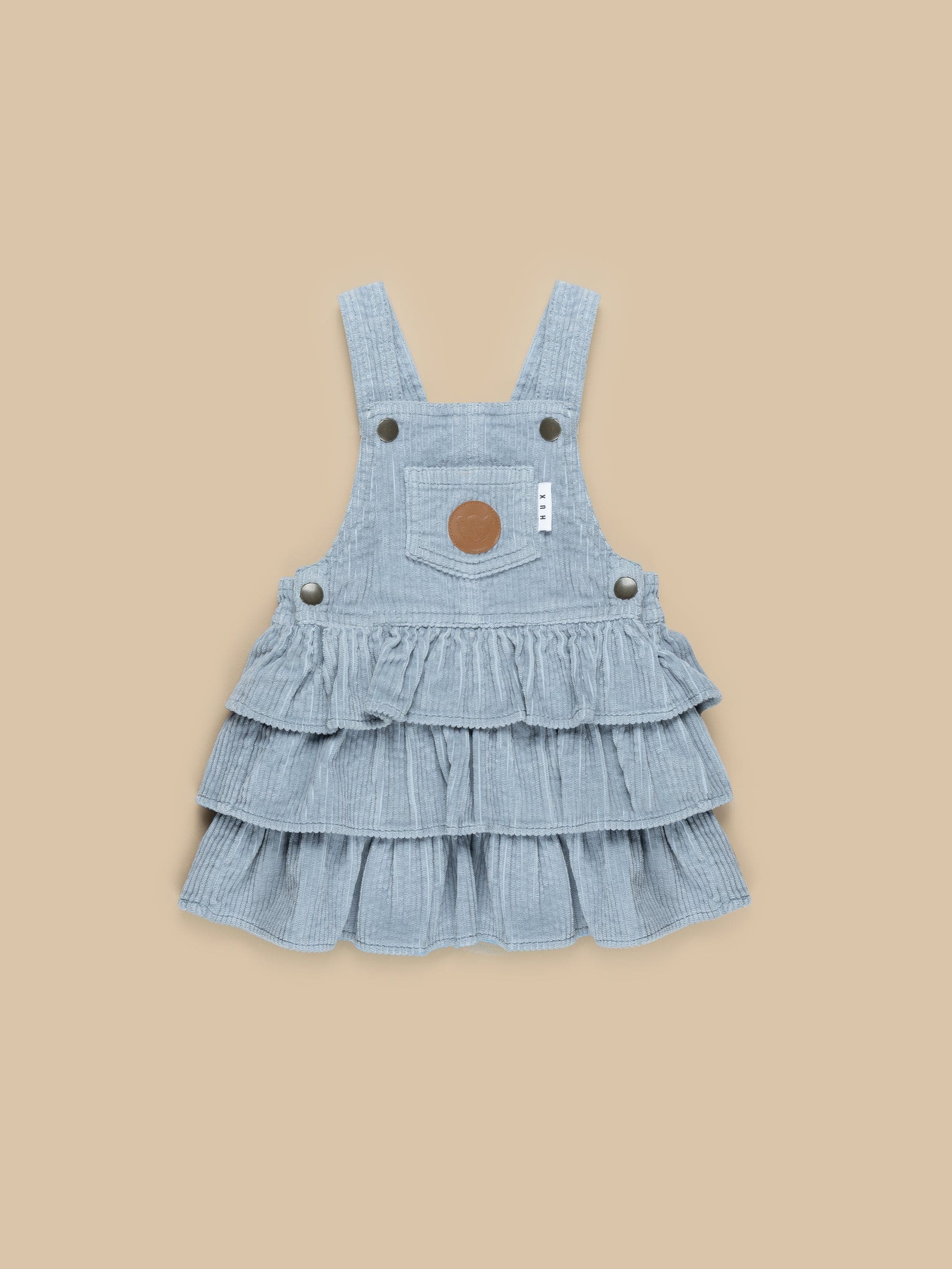 Huxbaby Cord Pinafore - Dusty Blue