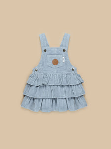 Huxbaby Cord Pinafore - Dusty Blue