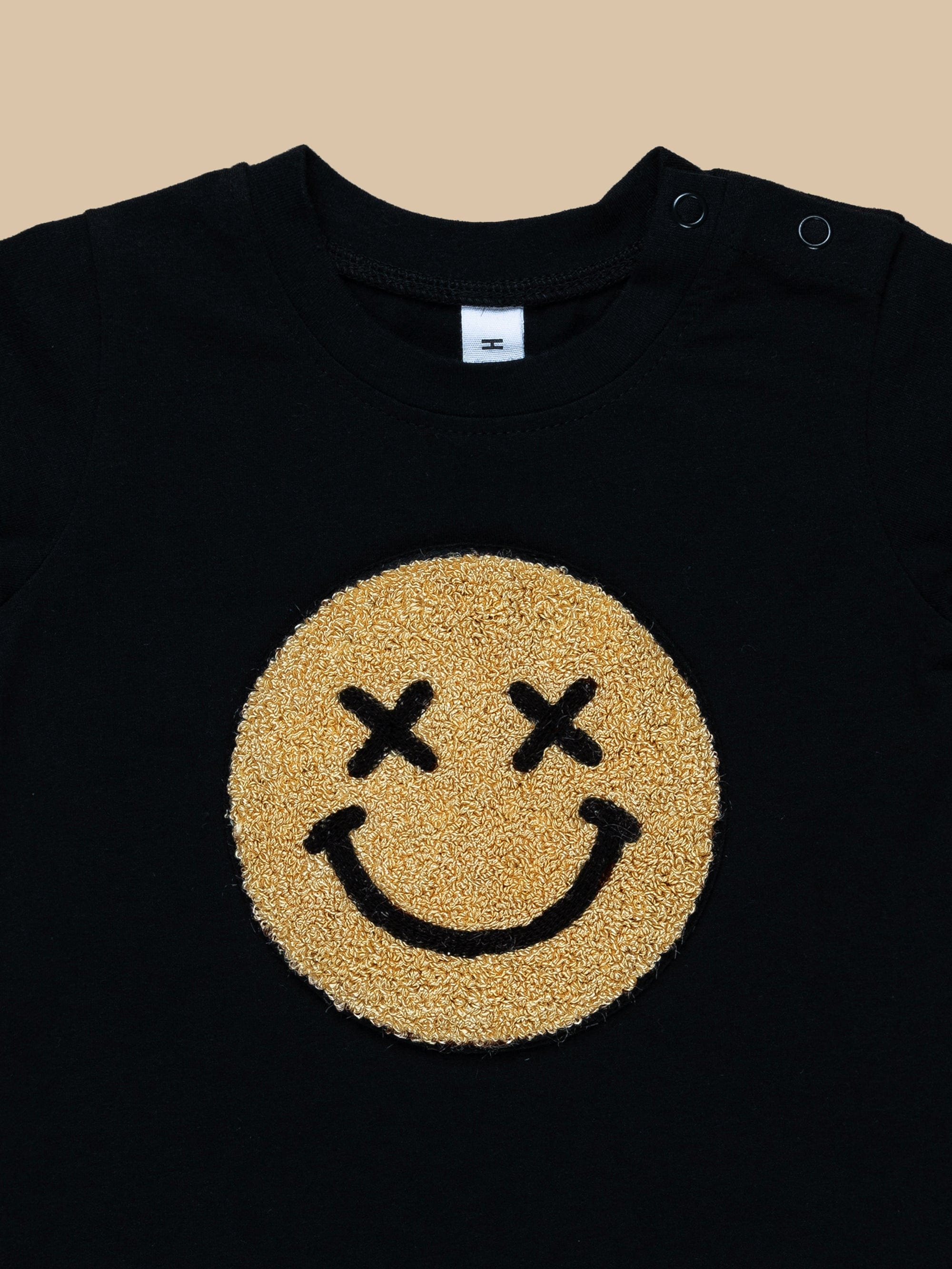 Huxbaby Smiley T-Shirt - Black