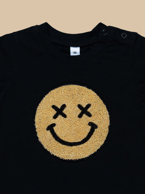 Huxbaby Smiley T-Shirt - Black