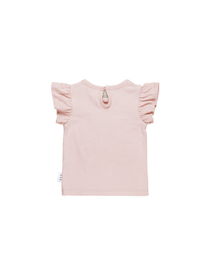 Huxbaby Cherry Hearts Frill T-Shirt