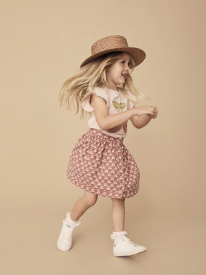 Huxbaby Cherry Hearts Frill T-Shirt