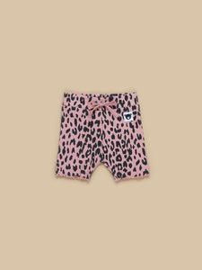 Huxbaby Leopard Rib Short - Dusty Rose