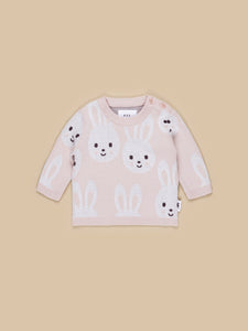 Huxbaby Bunny Knit Jumper - Rose