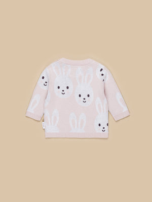 Huxbaby Bunny Knit Jumper - Rose