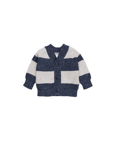 Huxbaby Ink Stripe Knit Cardigan