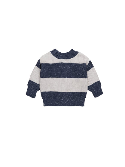 Huxbaby Ink Stripe Knit Cardigan