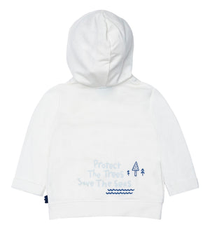 Mon Coeur Baby Protect the Seas Hoodie - Cobalt