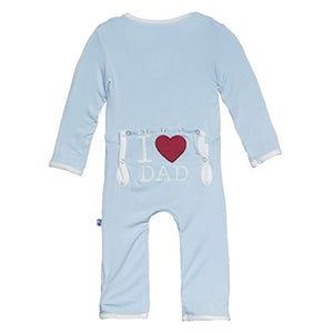 Kickee Pants I Love Dad Coverall with Snaps