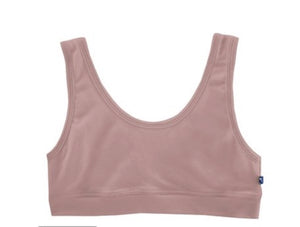 Kickee Pants Solid Luxe Sports Bra - Antique Pink