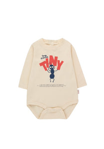 Tiny Cottons Tiny Fortis Formica Bodysuit - Light Cream/Red