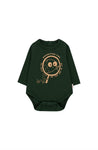 Tiny Cottons Tiny Side of Life Bodysuit - Dark Green/Toffee