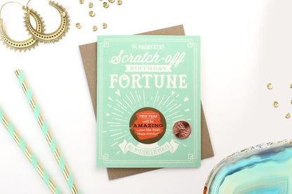Inklings Paperie Birthday Fortune Scratch-off Card