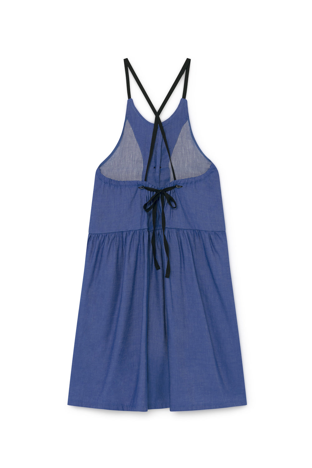 Little Creative Factory Soft Denim Apron Dress - Blue
