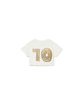 Little Creative Factory Soft 10 Crop T-Shirt - White