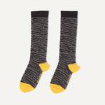 Bonnie Mob Tiger Stripe Knee Socks - Grey