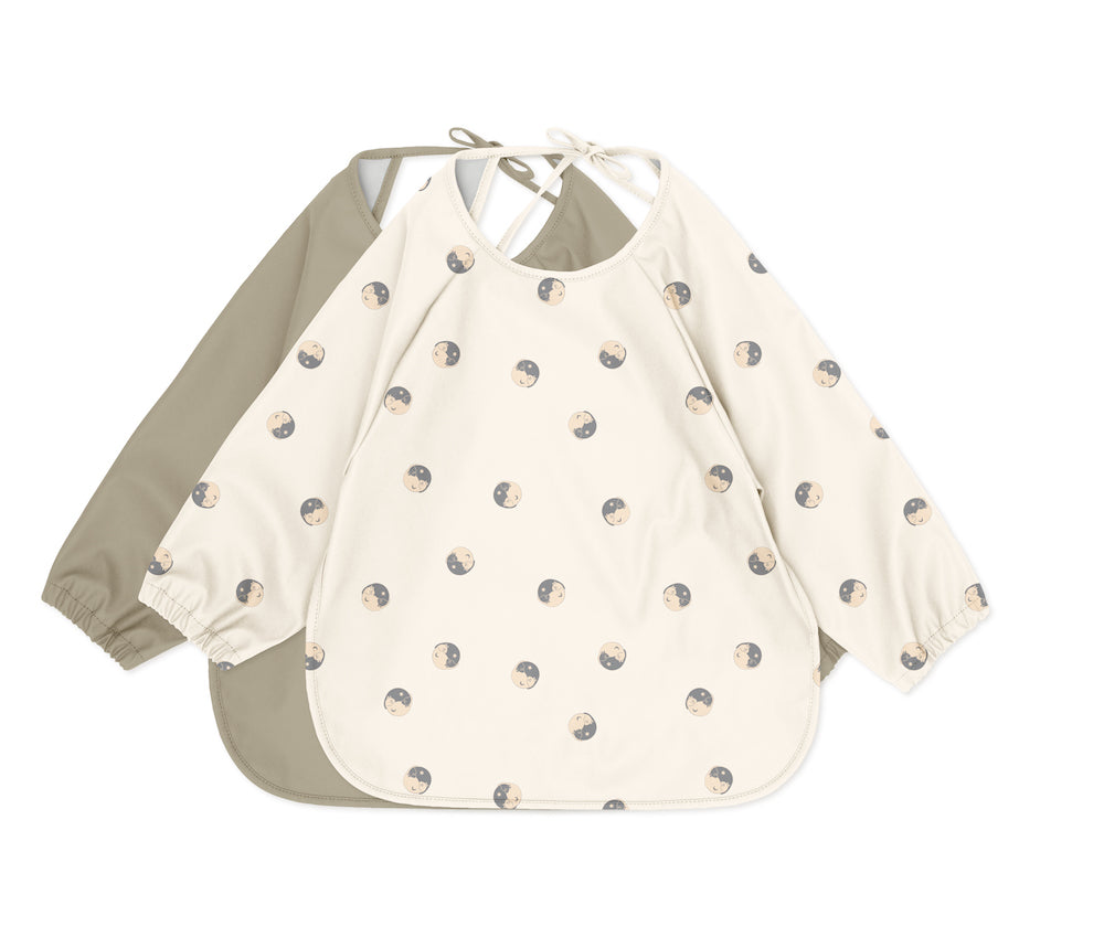 Konges Sløjd  2 Pack Dinner Bib With Sleeves - Ensemble