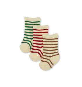 Konges Sløjd 3 Pack Lurex Socks - Lurex Stripe