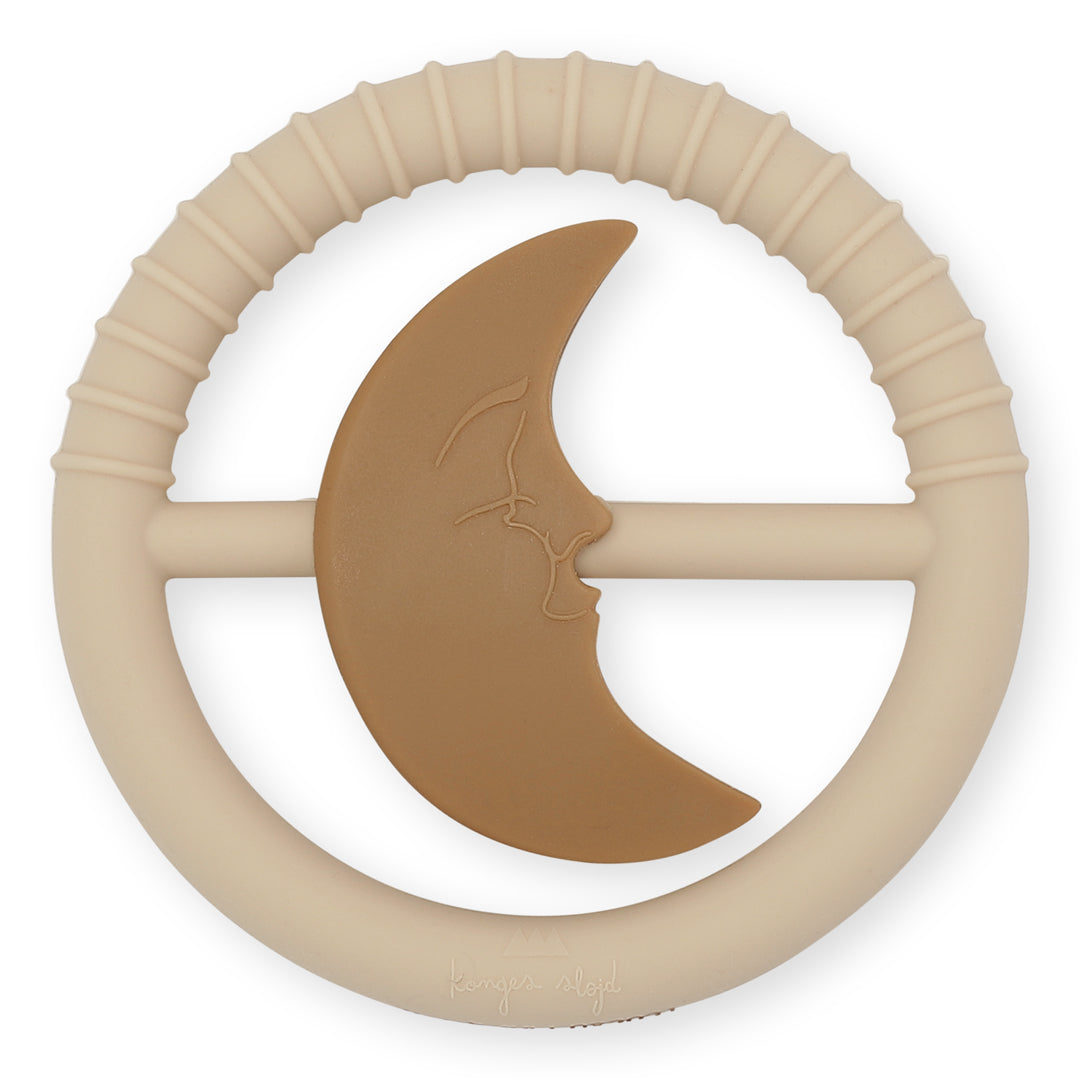 Konges Sløjd Silicone Toys Moon Rattles - Rose