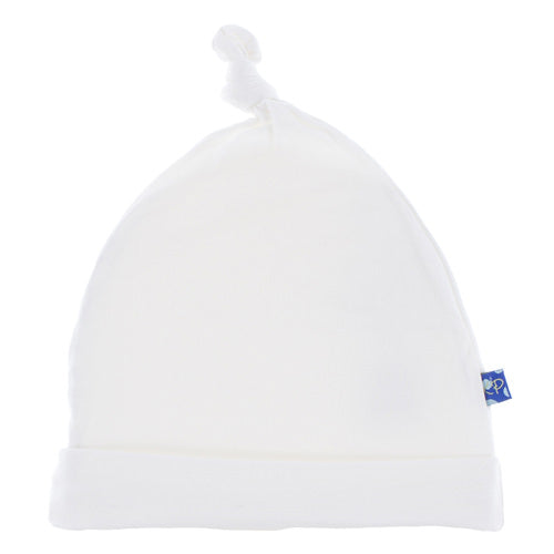 Kickee Pants Basic Knot Hat (Natural - Preemie)