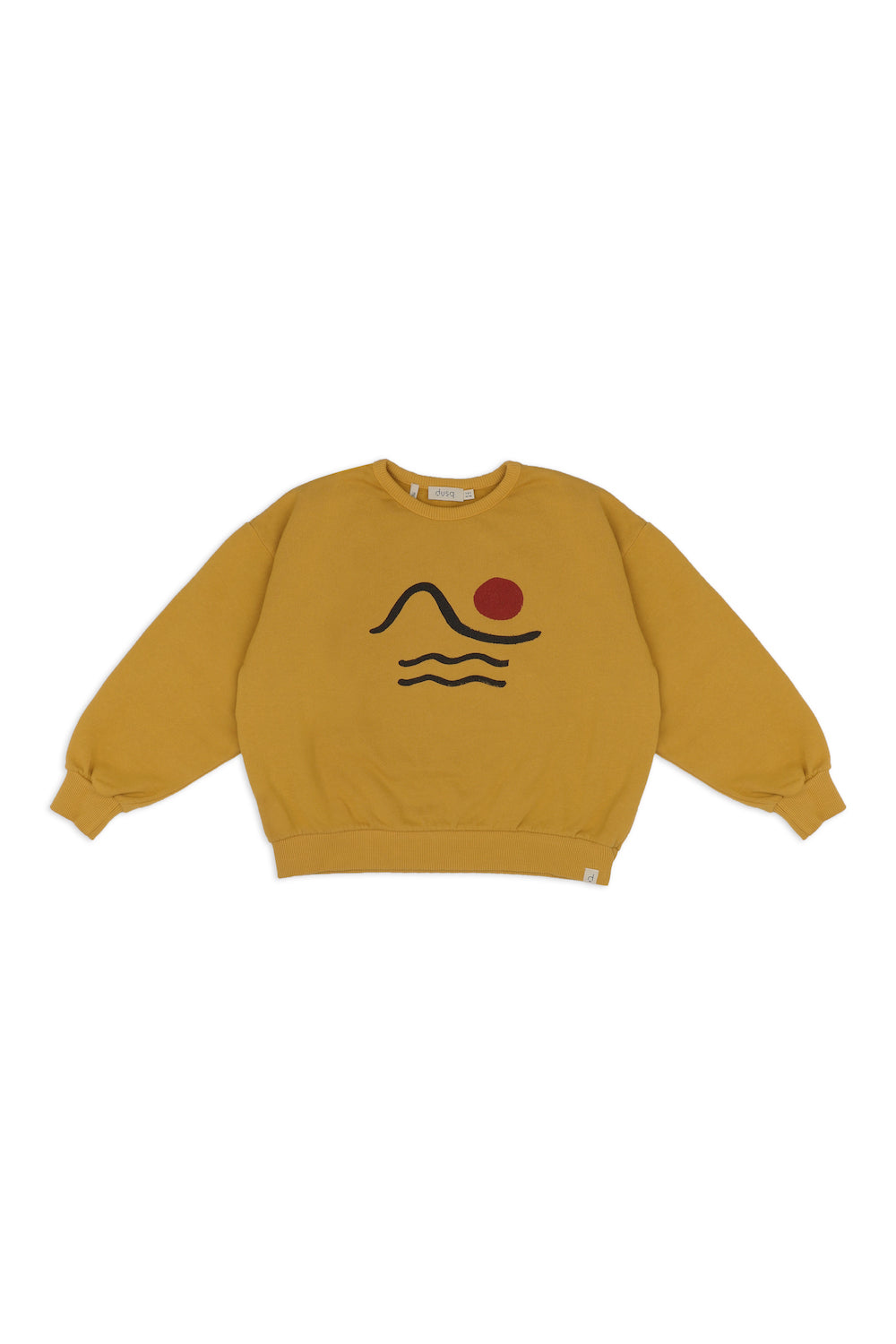 Dusq Long Sleeve Italian Fleece Sweater - Mellow Yellow