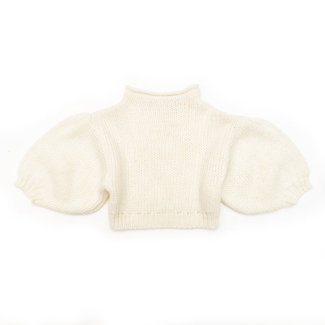 Little Creative Factory Tricot Balloon Jumper - Ivory