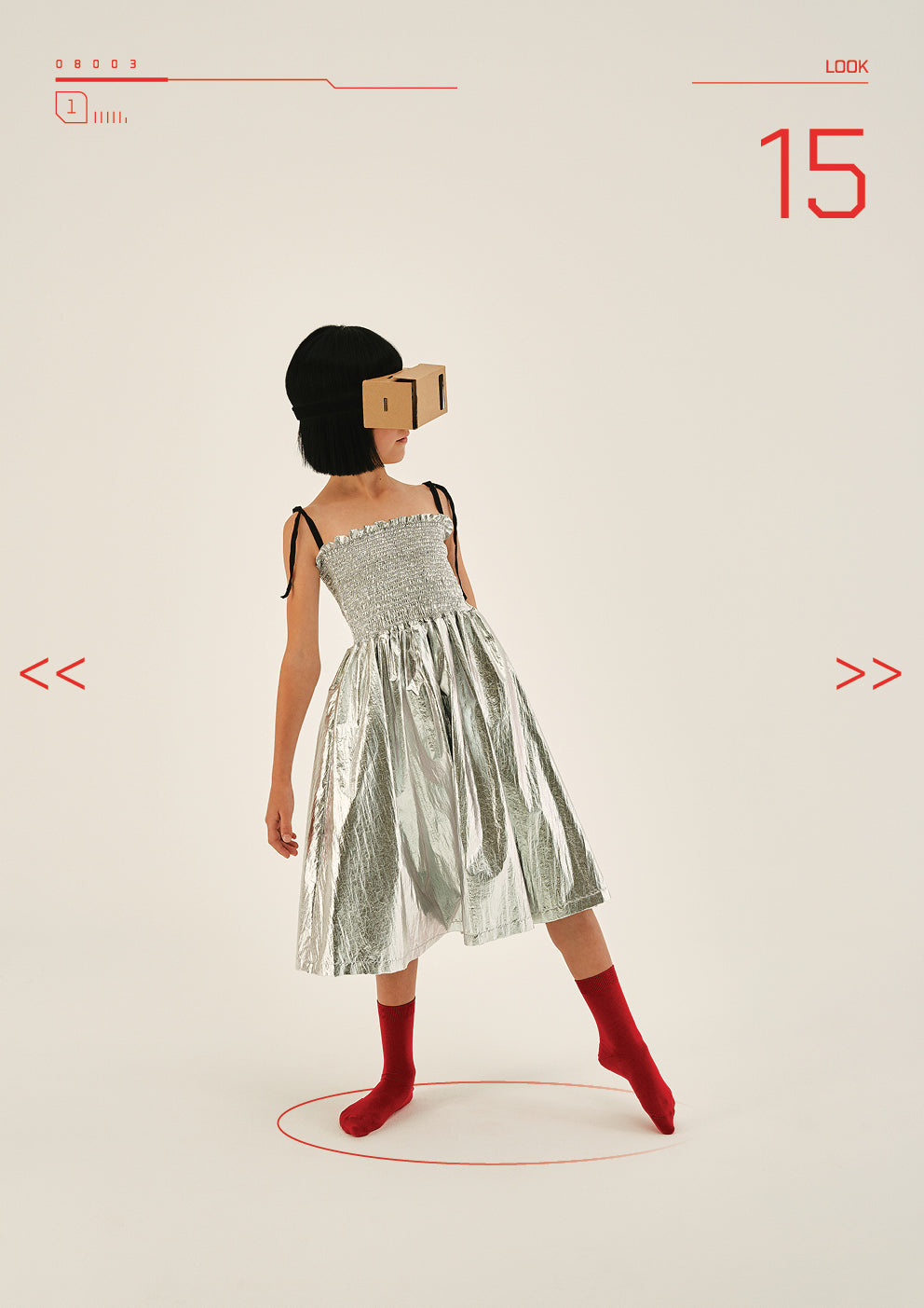 The Little Creative Factory Futuristic Strap Dress