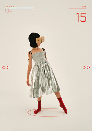The Little Creative Factory Futuristic Strap Dress