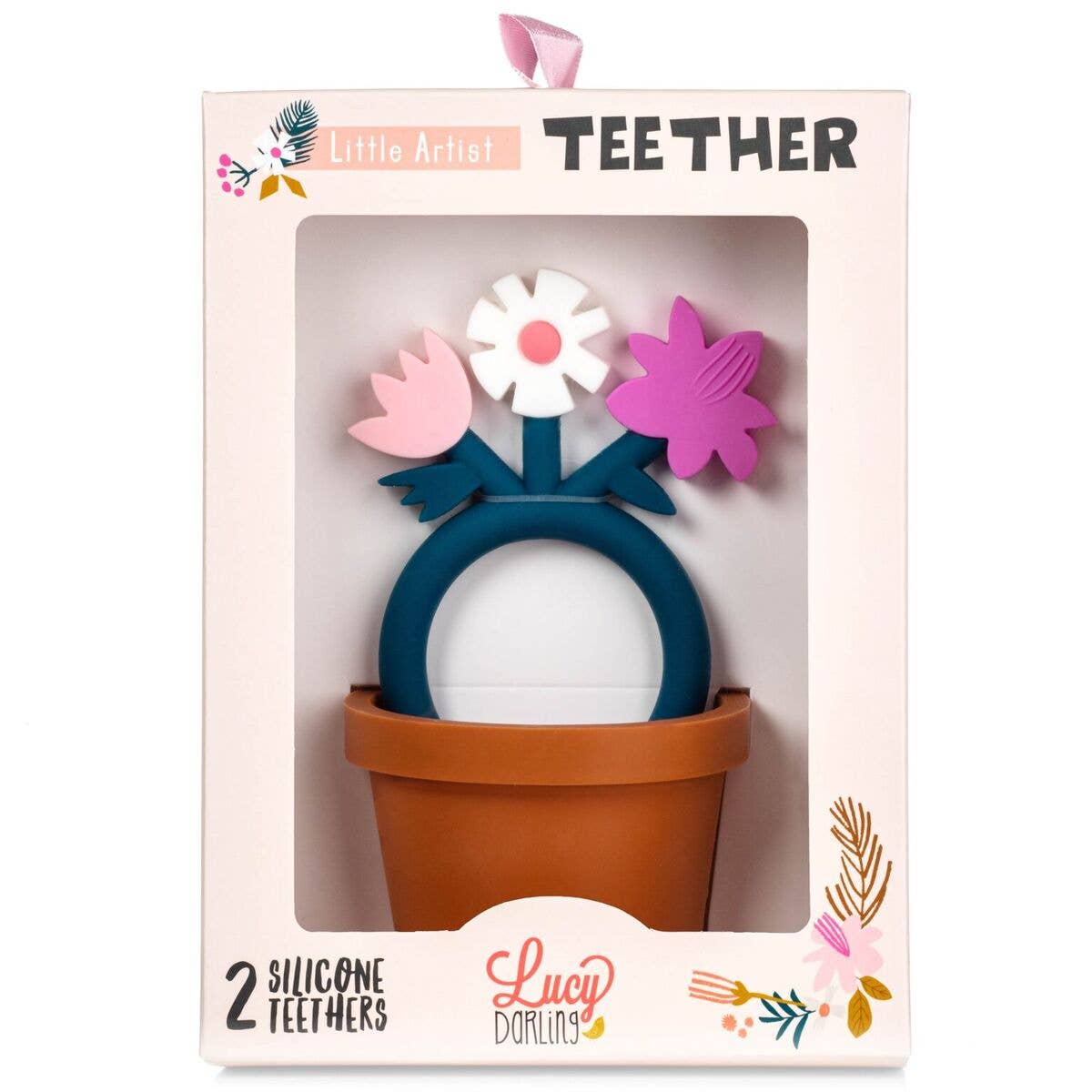 Lucy Darling Little Artist Teether Toy - Floral