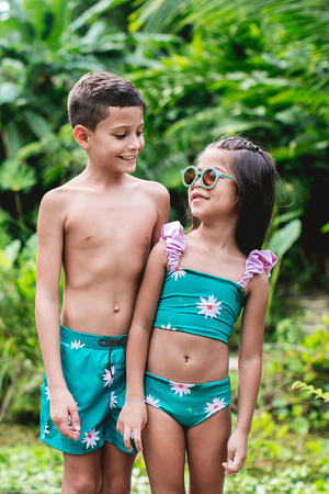 Pepita & Me Bamba Girl Two Piece Swimsuit - Loto Verde