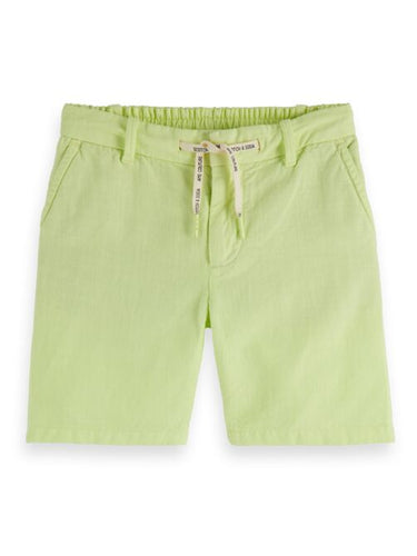 Scotch & Soda Cotton Shorts with Drawstring - Lemonade