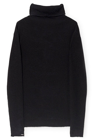 Little Creative Factory Tricot Roll-Necked Sweatshirt - Black