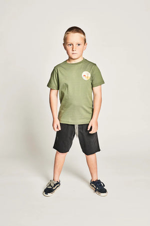 Munster Kids Shorey Tee - Olivine