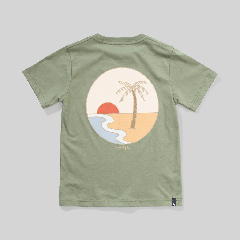 Munster Kids Shorey Tee - Olivine