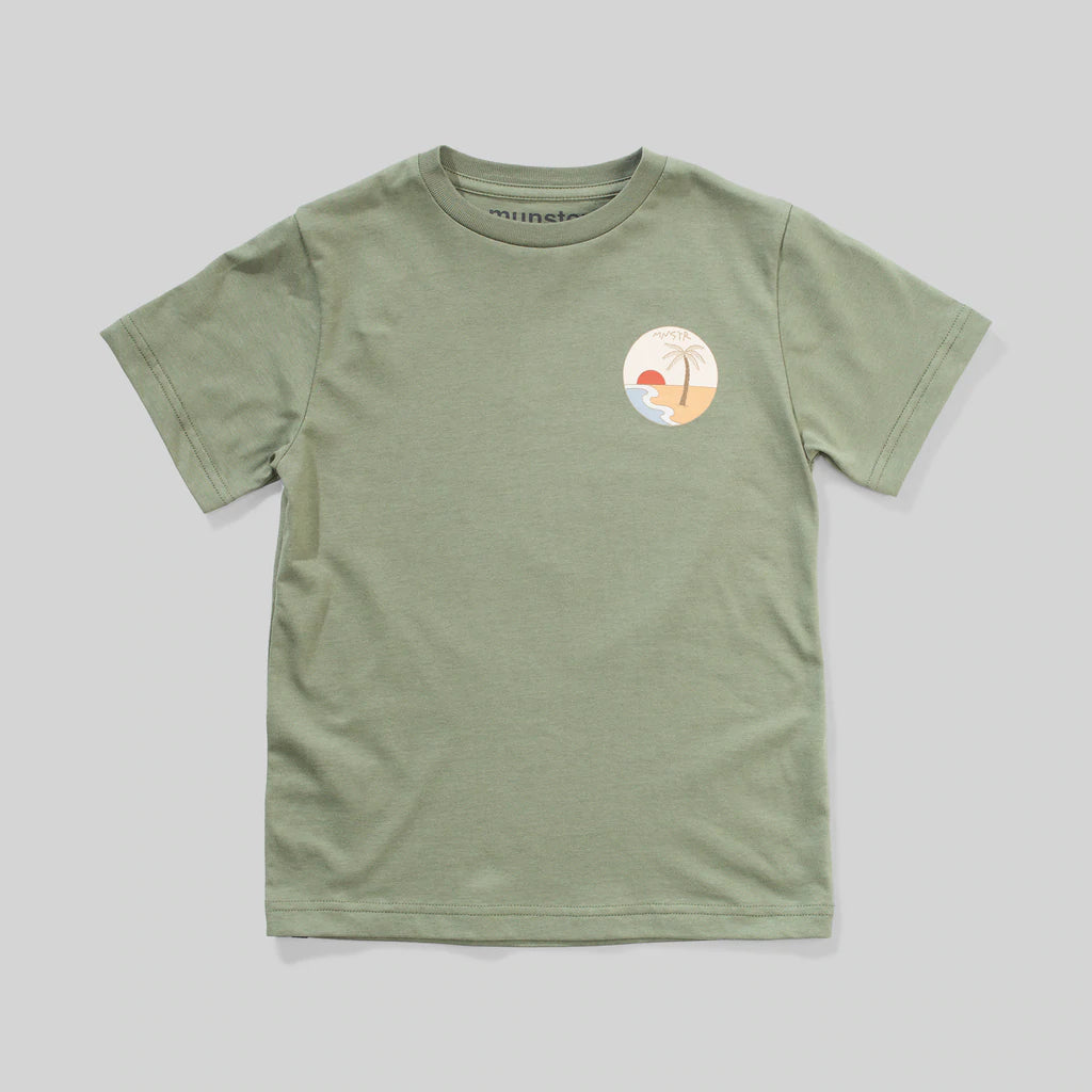 Munster Kids Shorey Tee - Olivine