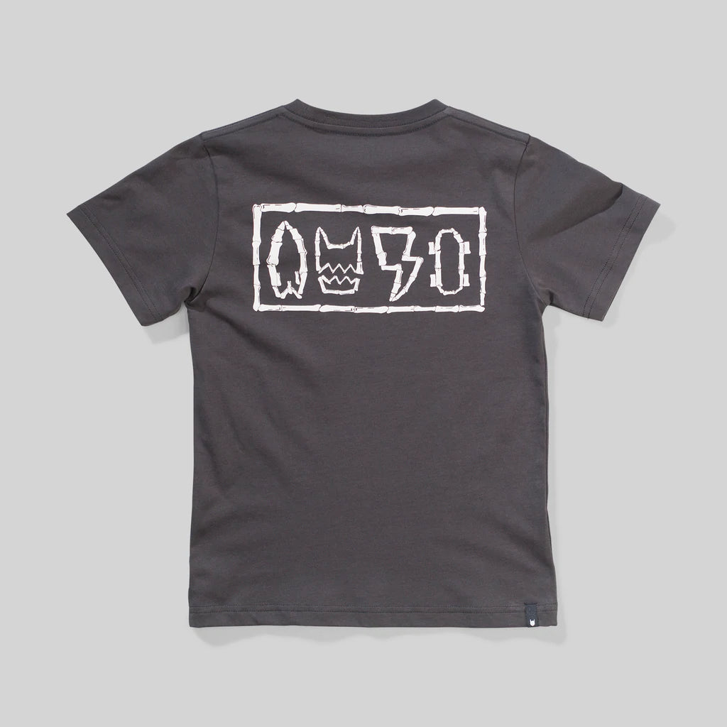 Munster Kids Paint Badge Tee - Soft Black