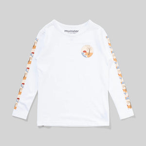 Munster Kids Coastal Long Sleeve Tee - White