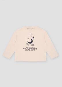 The New Society Moon T-Shirt - Sand
