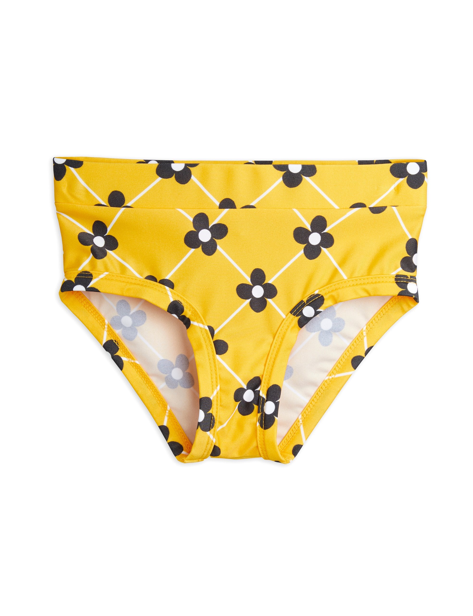 Mini Rodini Flower Check High Waisted UV Swimpants