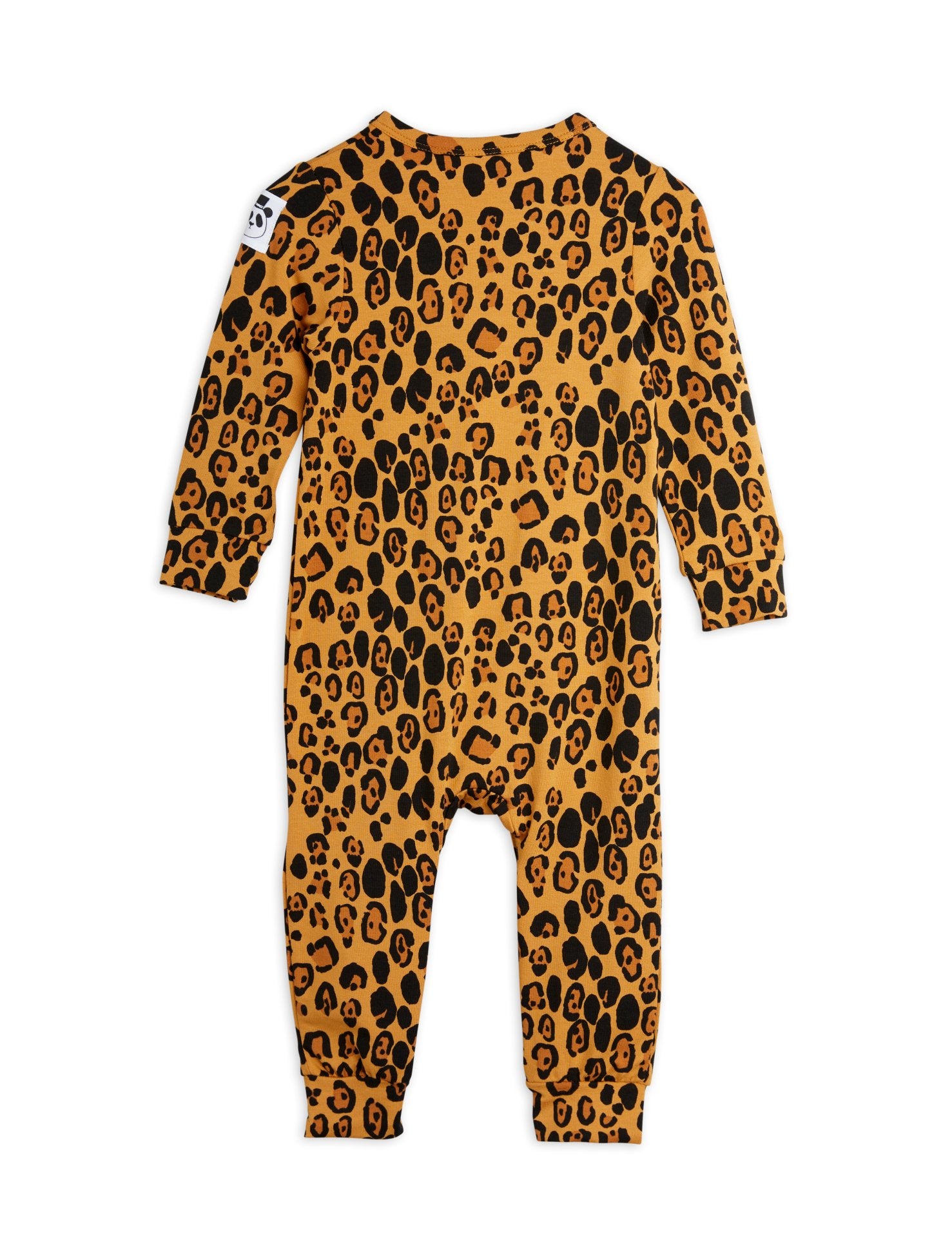 Mini Rodini Basic Leopard Baby Jumpsuit - Beige