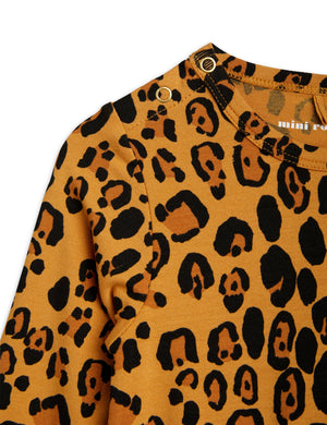 Mini Rodini Basic Leopard Baby Jumpsuit - Beige