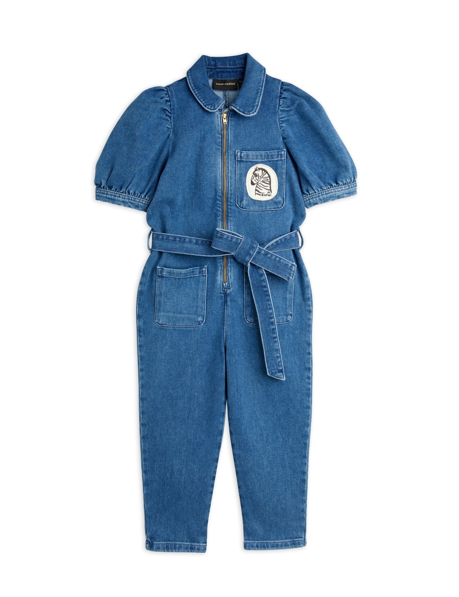 Mini Rodini Denim Jumpsuit - Blue