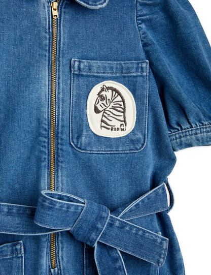 Mini Rodini Denim Jumpsuit - Blue