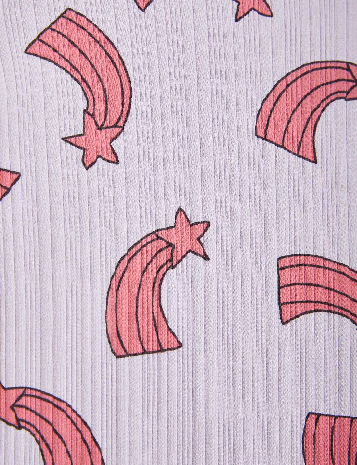 Mini Rodini Starfall Rib Legging - Purple