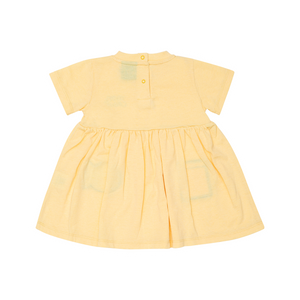 Mon Coeur Baby Fish Patch Dress - Sand