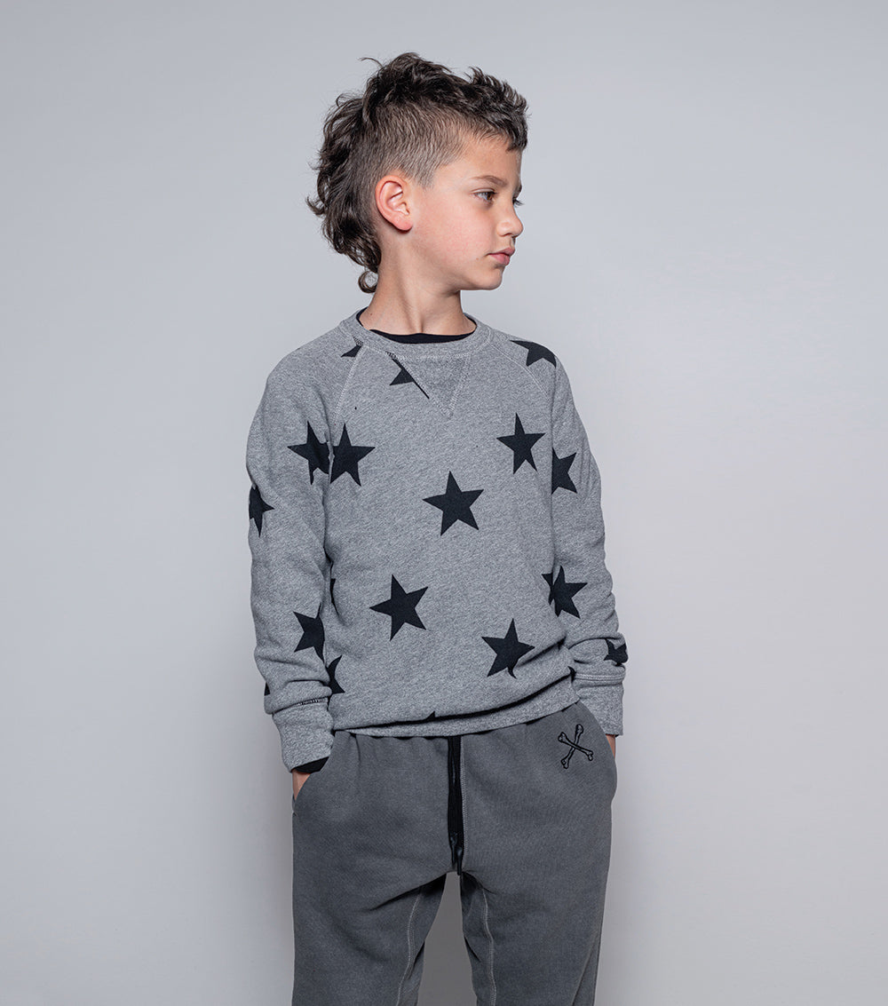 Nununu Star Sweatshirt - Dusty Heather Grey