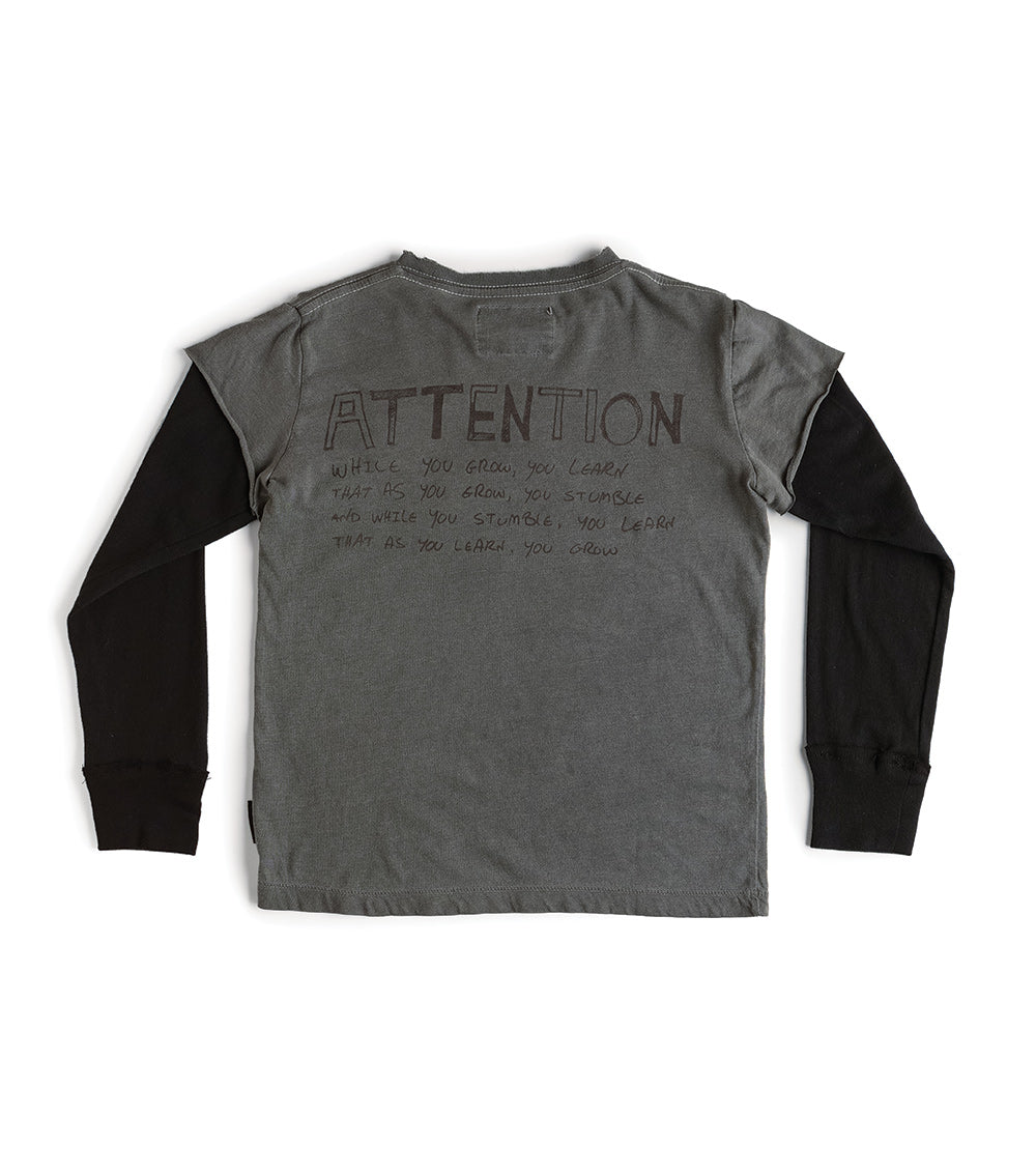 Nununu Attention T-Shirt - Dark Grey