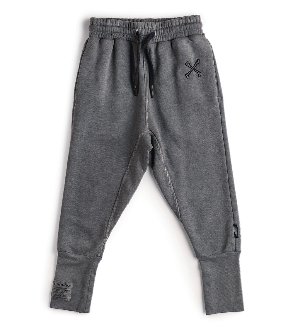 Nununu Cross Bone Sweatpants - Vintage Grey